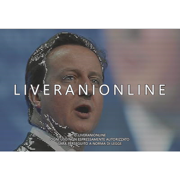 DAVOS/SWITZERLAND, 28JAN11 - David Cameron, Prime Minister of the United Kingdom, speaks during the \'Special Address\' at the Annual Meeting 2011 of the World Economic Forum in Davos, Switzerland, January 28, 2011. World Economic Forum ©PHOTOSHOT/Agenzia Aldo Liverani Sas - ITALY ONLY - EDITORIAL USE ONLY -