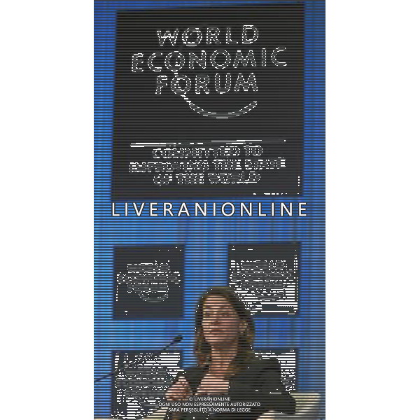 DAVOS/SWITZERLAND, 28JAN11 - Melinda French Gates, Co-Chair, Bill \' Melinda Gates Foundation, USA, is captured during the session \'Raising Healthy Children\' at the Annual Meeting 2011 of the World Economic Forum in Davos, Switzerland, January 28, 2011. World Economic Forum ©PHOTOSHOT/Agenzia Aldo Liverani Sas - ITALY ONLY - EDITORIAL USE ONLY -