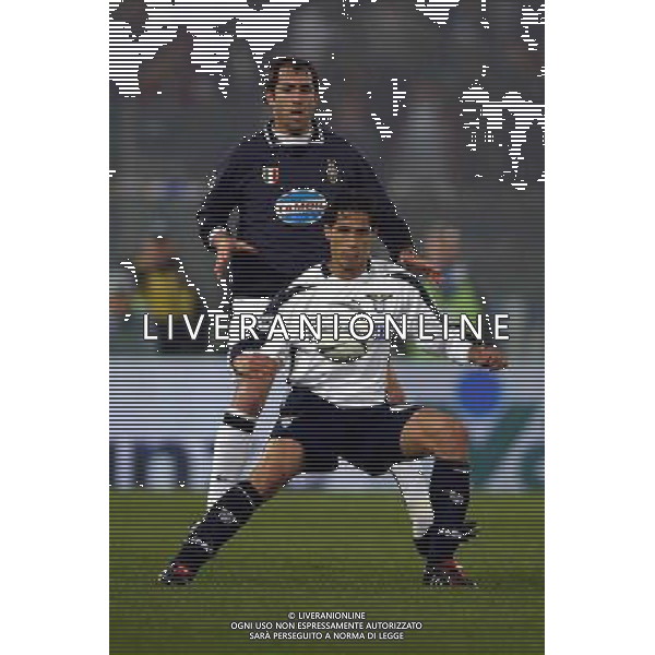 Lazio-Juventus Coppa Italia finale di andata Tim Cup 17/03/2004 nella foto igor tudor e corradi bernardo foto gianni nucci/Agenzia Aldo liverani