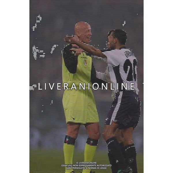 Lazio-Juventus Coppa Italia finale di andata Tim Cup 17/03/2004 nella foto ARBITRO COLLINA E LIVERANI FABIO foto PASQUAZI/Agenzia Aldo liverani
