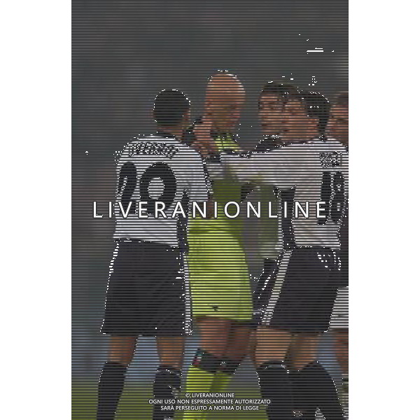 Lazio-Juventus Coppa Italia finale di andata Tim Cup 17/03/2004 nella foto ARBITRO COLLINA E MUZZI ROBERTO foto PASQUAZI/Agenzia Aldo liverani