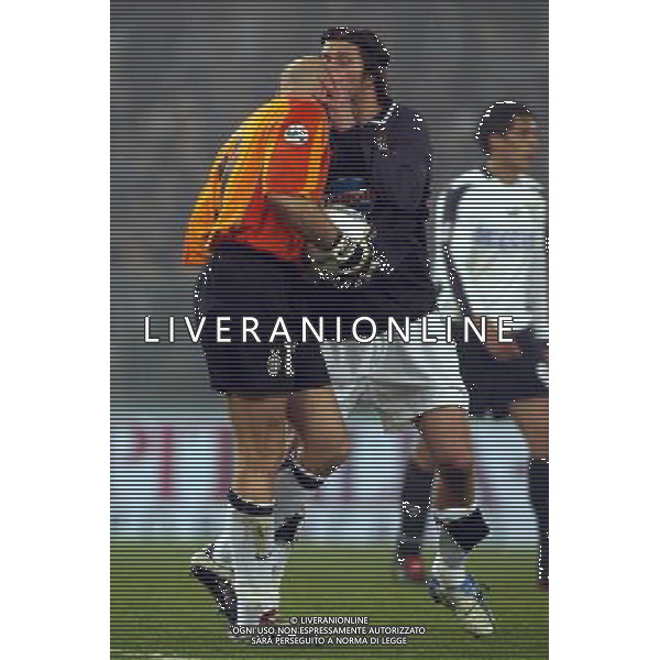 Lazio-Juventus coppa italia finale andata Tim Cup 17/03/2004 nella foto antonio chimenti e alessio tacchinardi foto terruso/agenzia aldo liverani