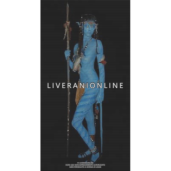 Avatar Fan painted by the German Bodypaint Artist Joeg Duesterwald NIEMIECKI ARTYSTA POMALOWAL CIALO KOBIETY WZORUJAC SIE NA FILMIE AVATAR BODYPAINTING FOT. FUTURE IMAGE/NEWSPIX.PL ITALY ONLY !!! --- Newspix.pl AG.ALDO LIVERANI SAS ITALY ONLY *** Local Caption ***