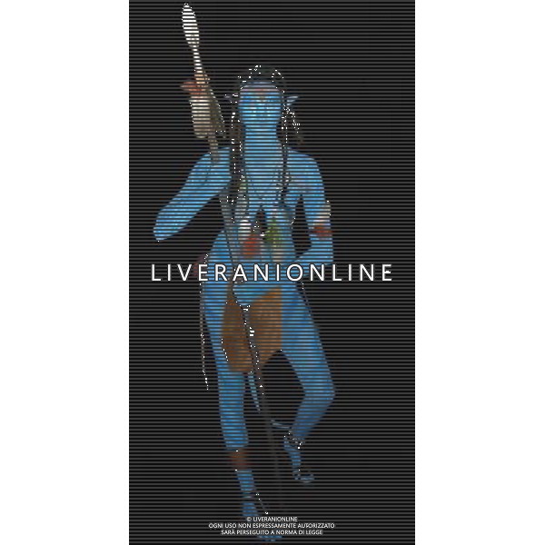 Avatar Fan painted by the German Bodypaint Artist Joeg Duesterwald NIEMIECKI ARTYSTA POMALOWAL CIALO KOBIETY WZORUJAC SIE NA FILMIE AVATAR BODYPAINTING FOT. FUTURE IMAGE/NEWSPIX.PL ITALY ONLY !!! --- Newspix.pl AG.ALDO LIVERANI SAS ITALY ONLY *** Local Caption ***