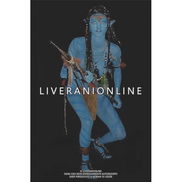 Avatar Fan painted by the German Bodypaint Artist Joeg Duesterwald NIEMIECKI ARTYSTA POMALOWAL CIALO KOBIETY WZORUJAC SIE NA FILMIE AVATAR BODYPAINTING FOT. FUTURE IMAGE/NEWSPIX.PL ITALY ONLY !!! --- Newspix.pl AG.ALDO LIVERANI SAS ITALY ONLY *** Local Caption ***