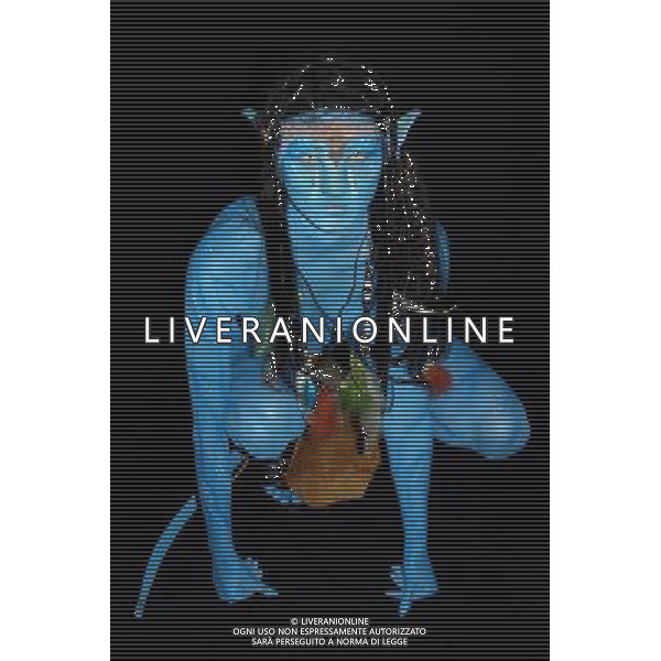 Avatar Fan painted by the German Bodypaint Artist Joeg Duesterwald NIEMIECKI ARTYSTA POMALOWAL CIALO KOBIETY WZORUJAC SIE NA FILMIE AVATAR BODYPAINTING FOT. FUTURE IMAGE/NEWSPIX.PL ITALY ONLY !!! --- Newspix.pl AG.ALDO LIVERANI SAS ITALY ONLY *** Local Caption ***