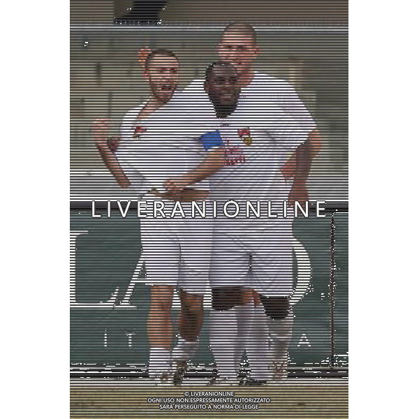 VERONA-GUBBIO LEGA PRO 06/02/2011 NELLA FOTO Esultanza Alessandro Sandreani FOTO GARBUIO-AG ALDO LIVERANI
