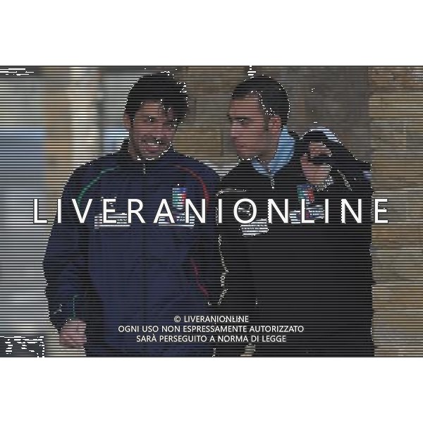Raduno Nazionale Italiana a Coverciano Firenze - 07.02.2011 Allenamento Nella Foto:gianluigi buffon-viviano emiliano /Ph.Vitez-Ag. Aldo Liverani