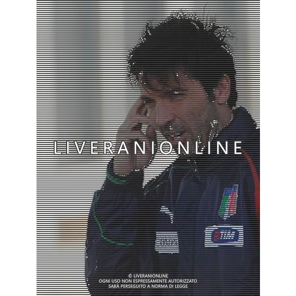 Raduno Nazionale Italiana a Coverciano Firenze - 07.02.2011 Allenamento Nella Foto:gianluigi buffon-viviano emiliano /Ph.Vitez-Ag. Aldo Liverani