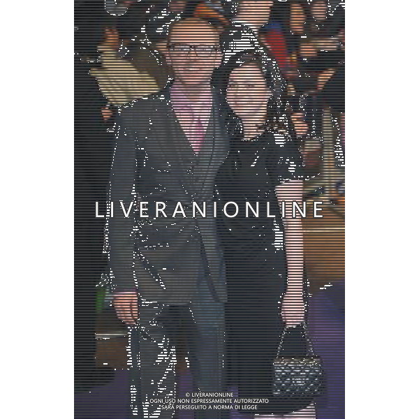 Picture Shows: Simon Pegg and Maureen McCann attending the World Premiere of Paul, Empire Leicester Square, London. 7th February 2011 AG. ALDO LIVERANI SAS ITALY ONLY *** Local Caption ***