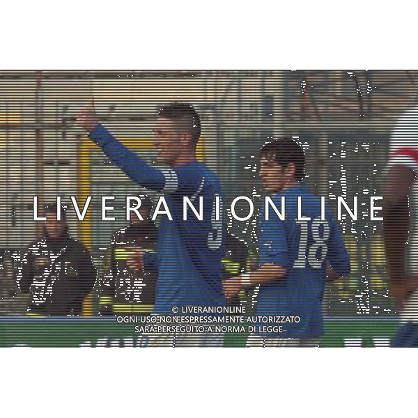 EMPOLI, 08 FEBBRAIO 2011 AMICHEVOLE UNDER 21 ITALIA-INGHILTERRA NELLA FOTO: ESULTANZA DI MACHEDA DOPO IL SUO GOL FOTO STEFANO D\'ERRICO/AG. ALDO LIVERANI S.A.S.