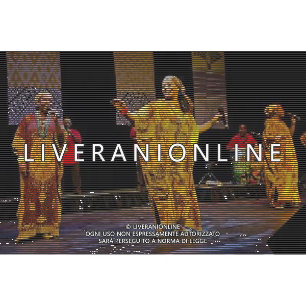 The Creole Choir of Cuba at their soundcheck in the Barbican Hall, London on 8 February 2011 AG.ALDO LIVERANI SAS ITALY ONLY