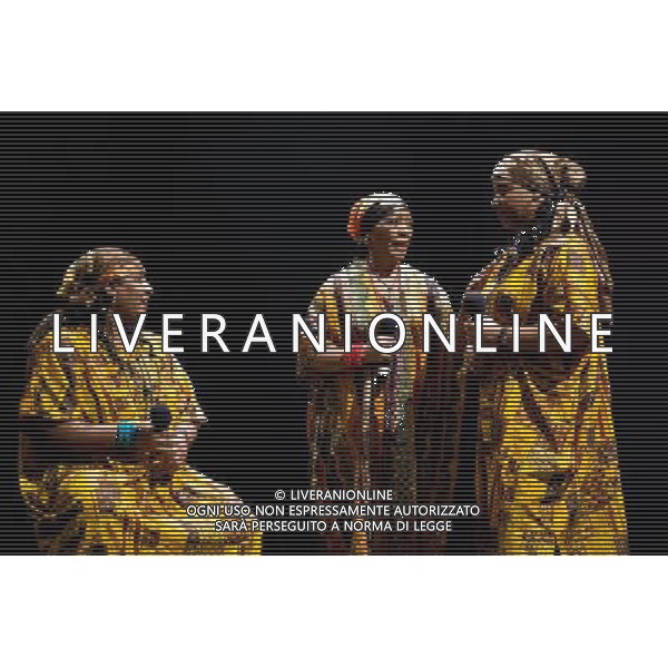 The Creole Choir of Cuba at their soundcheck in the Barbican Hall, London on 8 February 2011 AG.ALDO LIVERANI SAS ITALY ONLY