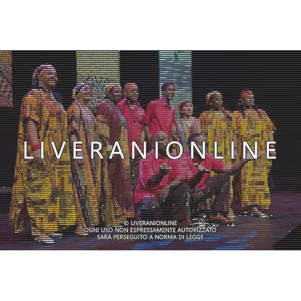 The Creole Choir of Cuba at their soundcheck in the Barbican Hall, London on 8 February 2011 AG.ALDO LIVERANI SAS ITALY ONLY