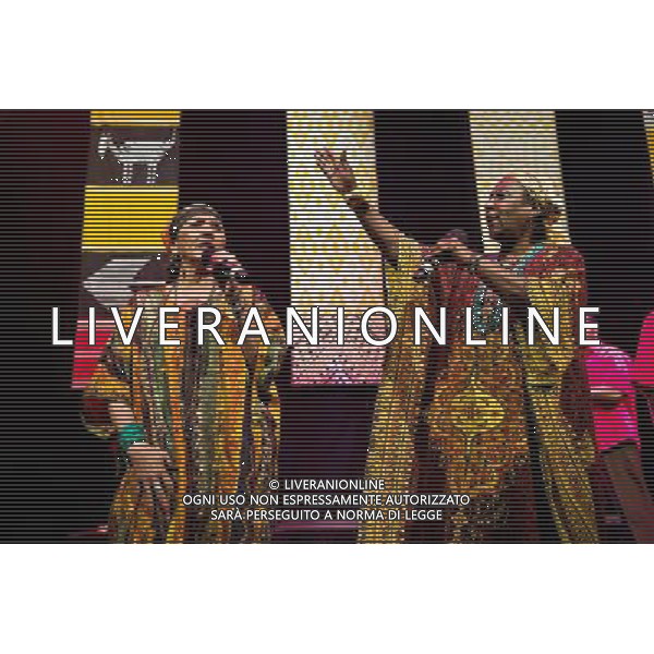 The Creole Choir of Cuba at their soundcheck in the Barbican Hall, London on 8 February 2011 AG.ALDO LIVERANI SAS ITALY ONLY