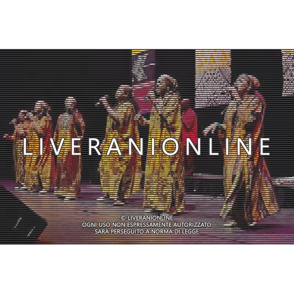 The Creole Choir of Cuba at their soundcheck in the Barbican Hall, London on 8 February 2011 AG.ALDO LIVERANI SAS ITALY ONLY