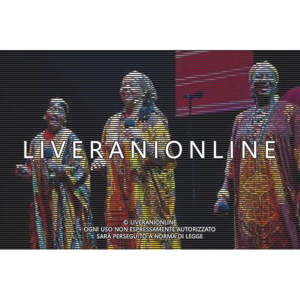 The Creole Choir of Cuba at their soundcheck in the Barbican Hall, London on 8 February 2011 AG.ALDO LIVERANI SAS ITALY ONLY