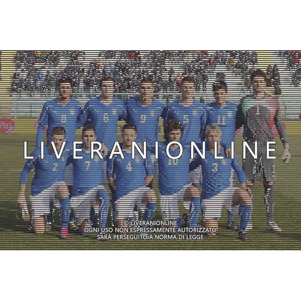 EMPOLI, 08 FEBBRAIO 2011 AMICHEVOLE UNDER 21 ITALIA-INGHILTERRA NELLA FOTO: SQUADRA ITALIA FORMAZIONE FOTO STEFANO D\'ERRICO/AG. ALDO LIVERANI S.A.S.