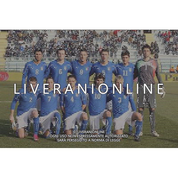 EMPOLI, 08 FEBBRAIO 2011 AMICHEVOLE UNDER 21 ITALIA-INGHILTERRA NELLA FOTO: SQUADRA ITALIA FORMAZIONE FOTO STEFANO D\'ERRICO/AG. ALDO LIVERANI S.A.S.