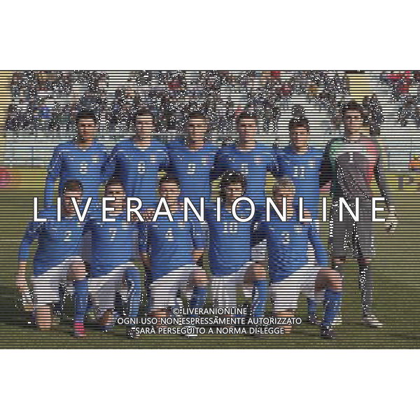 EMPOLI, 08 FEBBRAIO 2011 AMICHEVOLE UNDER 21 ITALIA-INGHILTERRA NELLA FOTO: SQUADRA ITALIA FORMAZIONE FOTO STEFANO D\'ERRICO/AG. ALDO LIVERANI S.A.S.