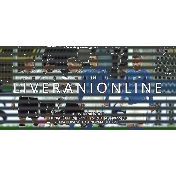 Amichevole Internazionale Dortmund (Germania) - 09.02.2011 Germania-Italia Nella Foto:delusione italia ed esultanza dopo il gol di klose /Ph.Vitez-Ag. Aldo Liverani