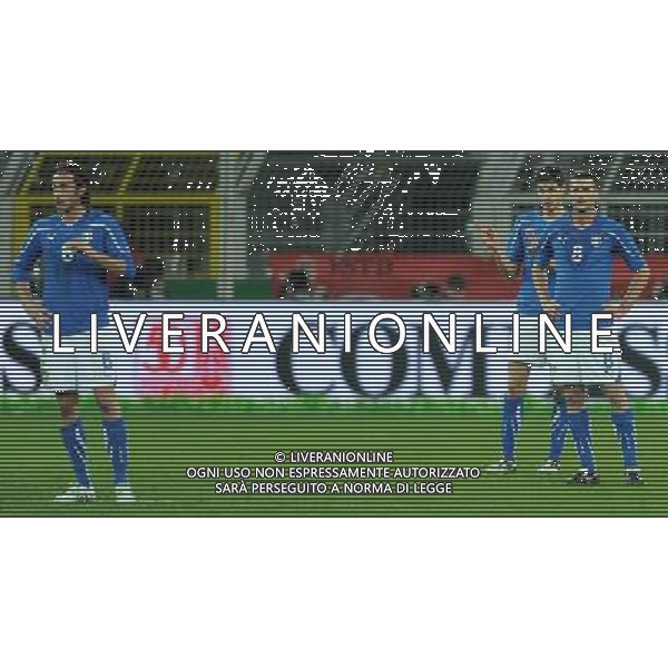 Amichevole Internazionale Dortmund (Germania) - 09.02.2011 Germania-Italia Nella Foto:delusione thiago motta-andrea ranocchia -stefano mauri /Ph.Vitez-Ag. Aldo Liverani