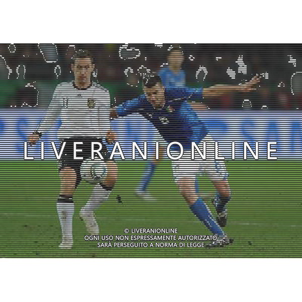 Amichevole Internazionale Dortmund (Germania) - 09.02.2011 Germania-Italia Nella Foto:klose e thiago motta /Ph.Vitez-Ag. Aldo Liverani