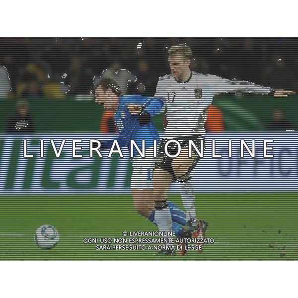 Amichevole Internazionale Dortmund (Germania) - 09.02.2011 Germania-Italia Nella Foto:fallo da rigore di mertesacker su cassano /Ph.Vitez-Ag. Aldo Liverani