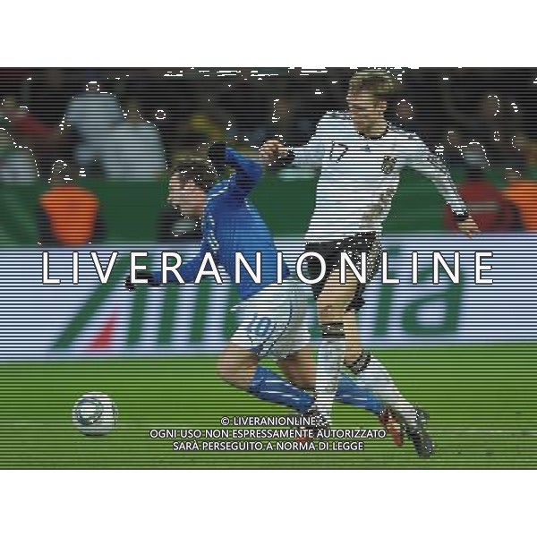 Amichevole Internazionale Dortmund (Germania) - 09.02.2011 Germania-Italia Nella Foto:fallo da rigore di mertesacker su cassano /Ph.Vitez-Ag. Aldo Liverani