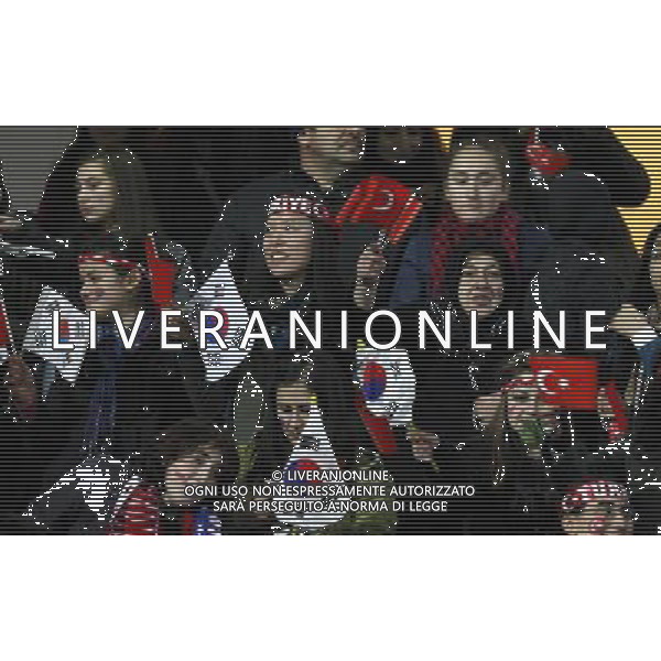 Friendly soccer match between Turkey and South Korea at Avni Aker Stadium in Trabzon, Turkey on February 09, 2011 match scored: Turkey 0 - South Korea 0 NELLA FOTO Fans. FOT. SESKIM/NEWSPIX.PL /ALDO LIVERANI S A S ONLY ITALY 