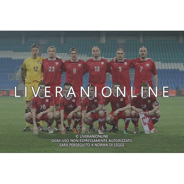 09.02.2011 PORTUGALIA , DE ST ANTONI - ESTADIO VILLA REAL DE ST ANTONIO, (FRIENDLY GAME, MATCH OF NATIONAL TEAM) POLSKA - NORWEGIA (POLAND - NORWAY) NELLA FOTO FORMAZIONE POLONIA-NZ GORNY OD L: WOJCIECH SZCZESNY, KAMIL GLIK, ROBERT LEWANDOWSKI, ARKADIUSZ GLOWACKI, DARIUSZ DUDKA, IRENEUSZ JELEN, DOLNY: LUKASZ PISZCZEK, ADAM MATUSZCZYK, LUDOVIC OBRANIAK, RAFAL MURAWSKI, JAKUB BLASZCZYKOWSKI FOTO LUKASZ GROCHALA/CYFRASPORT/NEWSPIX.PL AG ALDO LIVERANI S A S ONLY ITALY *** Local Caption *** www.newspix.pl mail us: info@newspix.pl call us: 0048 022 23 22 222 --- Polish Picture Agency by Ringier Axel Springer Poland