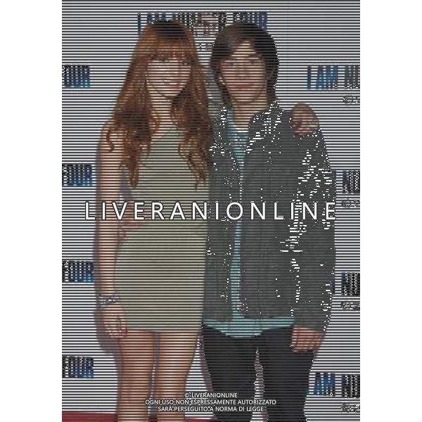 Bella Thorne and Jimmy Bennett Photo by Janet Gough \'I Am Number Four\' World Premiere at the Village Theatre February 9, 2011 - Westwood, California AG. ALDO LIVERANI SAS ITALY ONLY