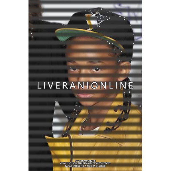 8 February 2011 - Los Angeles, California - Jaden Smith. \'Justin Bieber: Never Say Never\' Los Angeles Premiere held at Nokia Theater L.A. Live. Photo Credit: Byron Purvis/AdMedia AG. ALDO LIVERANI SAS ITALY ONLY *** Local Caption ***