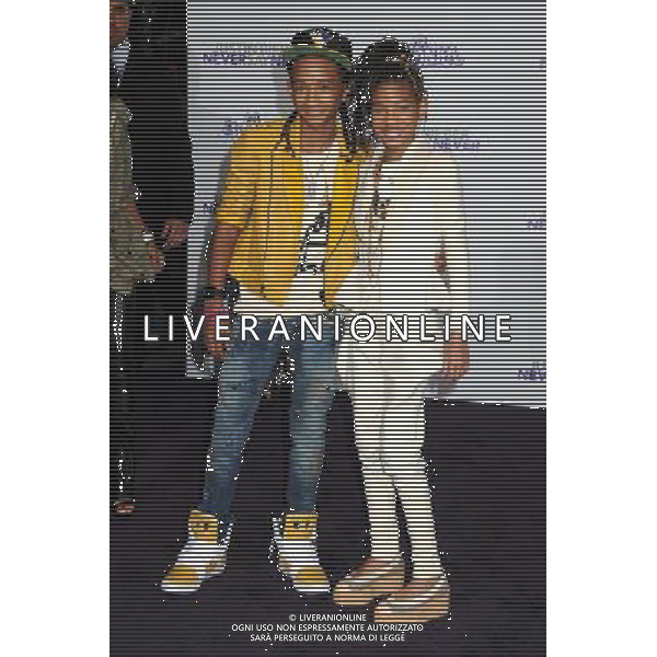 8 February 2011 - Los Angeles, California - Jaden Smith and Willow Smith. \'Justin Bieber: Never Say Never\' Los Angeles Premiere held at Nokia Theater L.A. Live. Photo Credit: Byron Purvis/AdMedia AG. ALDO LIVERANI SAS ITALY ONLY *** Local Caption ***