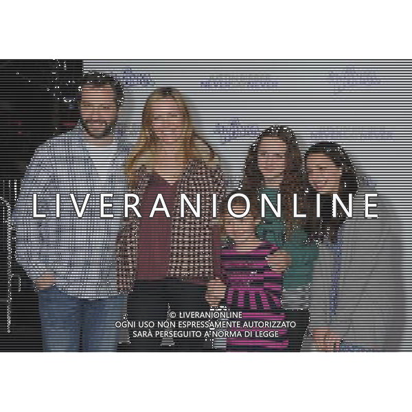 8 February 2011 - Los Angeles, California - Judd Apatow, Leslie Mann and children. \'Justin Bieber: Never Say Never\' Los Angeles Premiere held at Nokia Theater L.A. Live. Photo Credit: Byron Purvis/AdMedia AG. ALDO LIVERANI SAS ITALY ONLY *** Local Caption ***