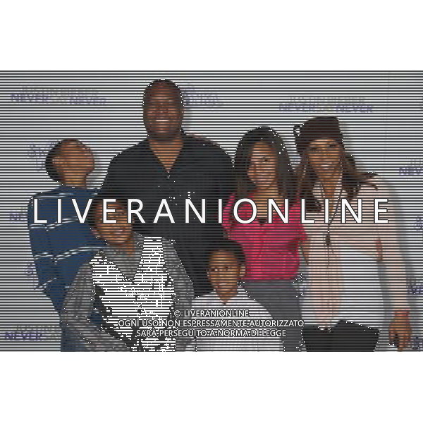 8 February 2011 - Los Angeles, California - Rodney Peete, Holly Robinson Peete and children. \'Justin Bieber: Never Say Never\' Los Angeles Premiere held at Nokia Theater L.A. Live. Photo Credit: Byron Purvis/AdMedia AG. ALDO LIVERANI SAS ITALY ONLY *** Local Caption ***