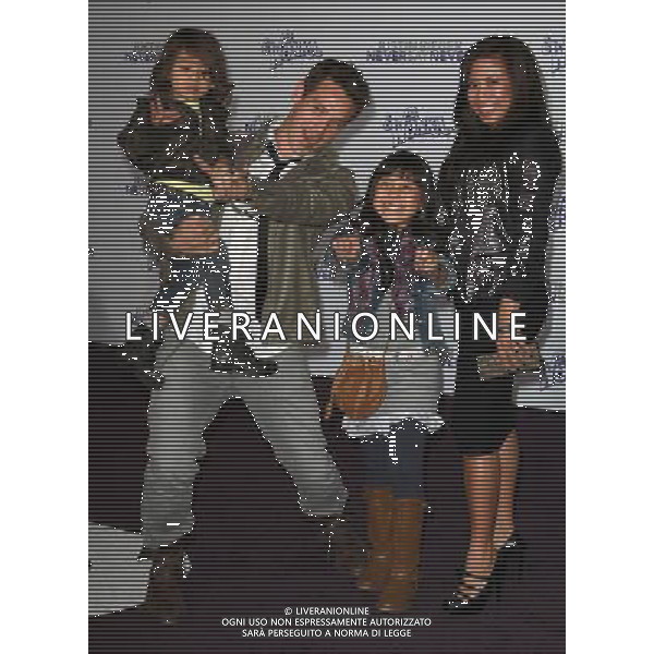 8 February 2011 - Los Angeles, California - Kevin Alejandro, Family. \'Justin Bieber: Never Say Never\' Los Angeles Premiere held At Nokia Theatre L.A Live. Photo Credit: Kevan Brooks/AdMedia AG. ALDO LIVERANI SAS ITALY ONLY *** Local Caption ***