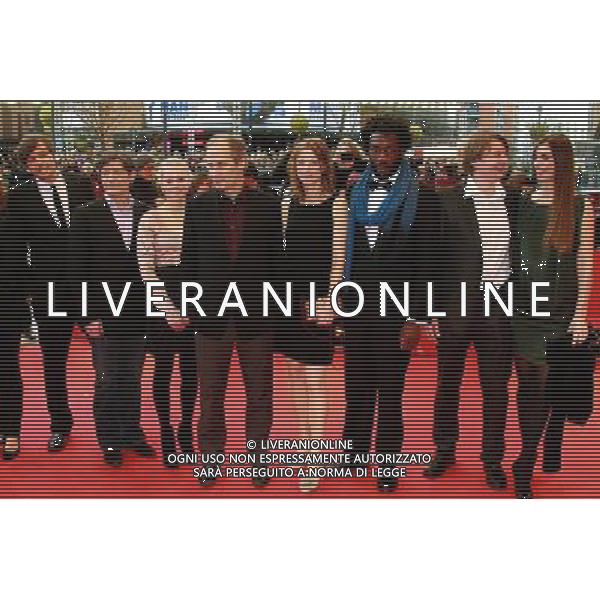 Ulrich Koehler, Pierre Bokma, Maria Elise Miller, Hippolyte Girardot, Jenny Schily, Jean-Christophe Folly, Sava Lolov and producer Janine Jackowski attend the premiere of \'Sleeping Sickness / Schlafkrankheit\' at the Berlinale 2011, 61. Internationale Filmfestspiele Berlin / 61st Berlin International Film Festival ITALY ONLY!!! AG ALDO LIVERANI