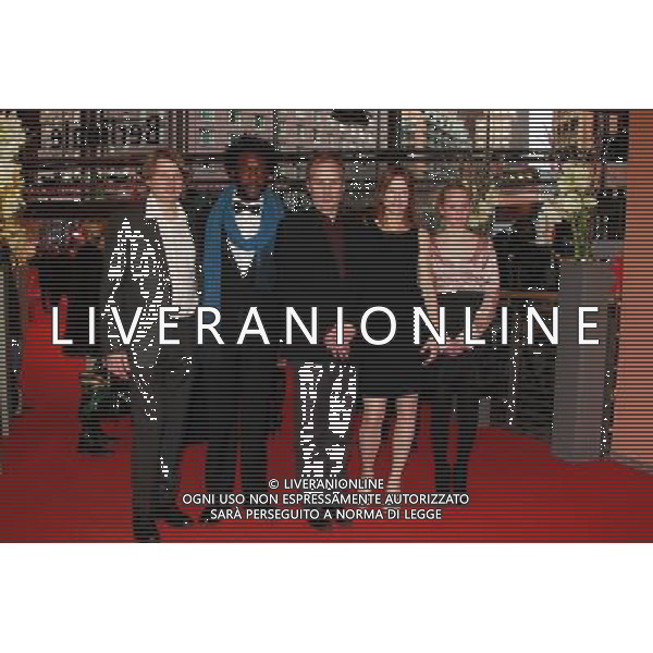 Actors Sava Lolov, Jean-Christophe Folly, Hippolyte Girardot,Jenny Schily and Maria Elise Miller attends the premiere of \'Sleeping Sickness / Schlafkrankheit\' at the Berlinale 2011, 61. Internationale Filmfestspiele Berlin / 61st Berlin International Film Festival ITALY ONLY!!! AG ALDO LIVERANI