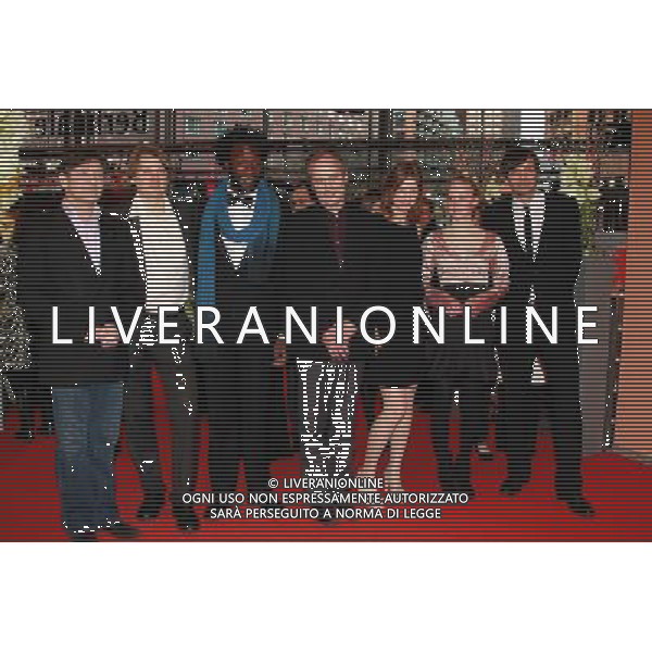 Actors Pierre Bokma, Sava Lolov, Jean-Christophe Folly, Hippolyte Girardot, Jenny Schily, Maria Elise Miller and director Ulrich Koehler attends the premiere of \'Sleeping Sickness / Schlafkrankheit\' at the Berlinale 2011, 61. Internationale Filmfestspiele Berlin / 61st Berlin International Film Festival ITALY ONLY!!! AG ALDO LIVERANI