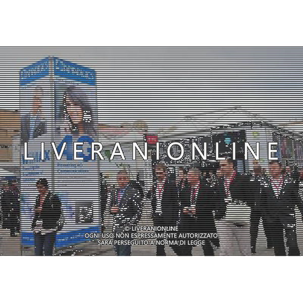 (110214) -- BARCELONA, Feb. 14, 2011 () -- Photo taken on Feb. 14, 2011 shows the exterior of the exhibition hall during the first day of the four-day Mobile World Congress in Barcelona, Spain. (/Chen Haitong) (yc) AG. ALDO LIVERANI SAS ITALY ONLY