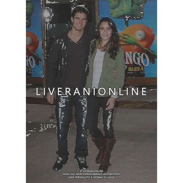 14 February 2011 - Westwood, California - Robbie Amell and Italia Ricci. \'Rango\' Los Angeles Premiere held At The Regency Village Theatre. Photo Credit: Kevan Brooks/AdMedia AG. ALDO LIVERANI SAS ITALY ONLY
