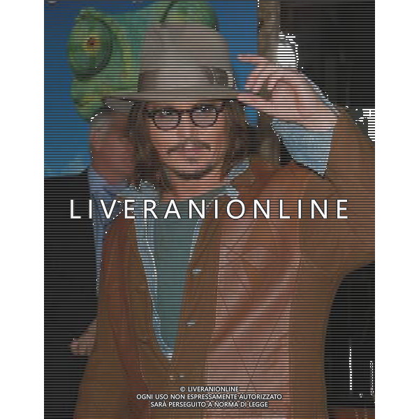 14 February 2011 - Westwood, California - Johnny Depp. \'Rango\' Los Angeles Premiere held At The Regency Village Theatre. Photo Credit: Kevan Brooks/AdMedia AG. ALDO LIVERANI SAS ITALY ONLY
