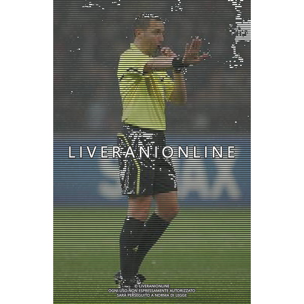 MILAN-TOTTENHAM HOTSPUR 15/02/2011 CHAMPIONS LEAGUE NELLA FOTO arbitro lannoy FOTO MARCO LUZANI-AG ALDO LIVERANI 