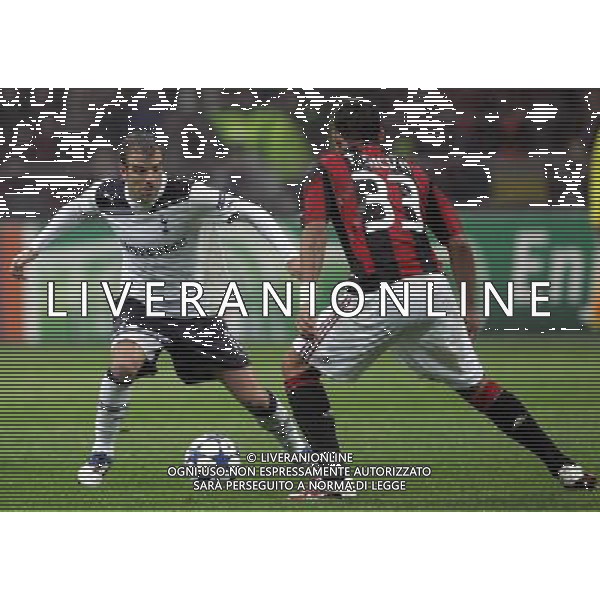 MILAN-TOTTENHAM HOTSPUR 15/02/2011 CHAMPIONS LEAGUE NELLA FOTO rafael van der vaart e thiago silva FOTO MARCO LUZANI-AG ALDO LIVERANI 