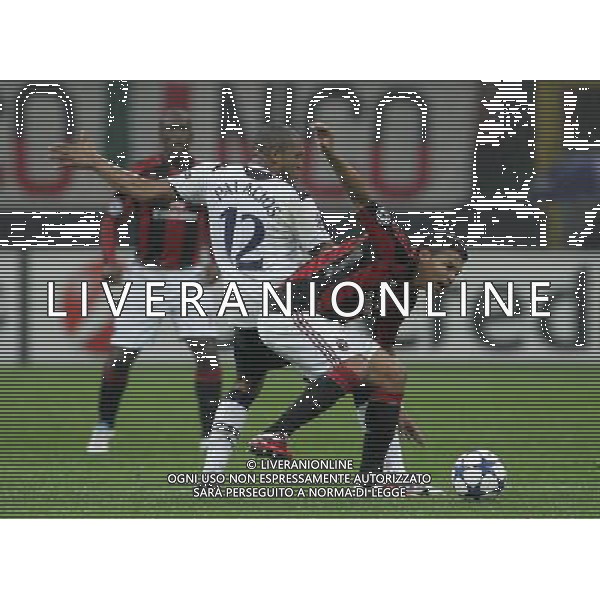MILAN-TOTTENHAM HOTSPUR 15/02/2011 CHAMPIONS LEAGUE NELLA FOTO thiago silva e palacios FOTO MARCO LUZANI-AG ALDO LIVERANI 