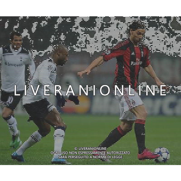 UEFA Champions League 2010/2011 Round of 16 Milano - 15.02.2011 Milan-Tottenham Nella Foto:ibrahimovic-gallas /Ph.Vitez-Ag. Aldo Liverani