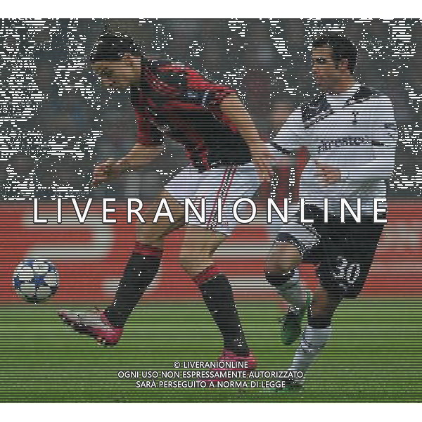 UEFA Champions League 2010/2011 Round of 16 Milano - 15.02.2011 Milan-Tottenham Nella Foto:ibrahimovic zlatan /Ph.Vitez-Ag. Aldo Liverani