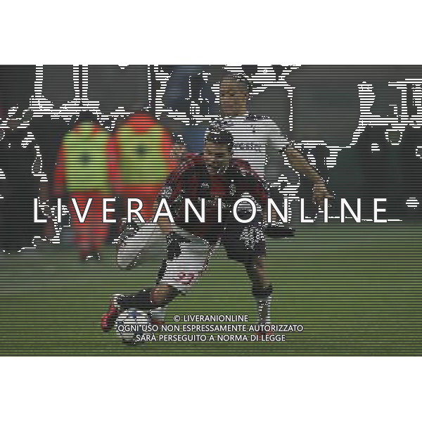 MILAN-TOTTENHAM HOTSPUR 15/02/2011 CHAMPIONS LEAGUE NELLA FOTO pienaar steven e thiago silva FOTO MARCO LUZZANI-AG ALDO LIVERANI 