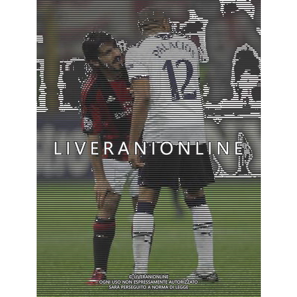 MILAN-TOTTENHAM HOTSPUR 15/02/2011 CHAMPIONS LEAGUE NELLA FOTO taglio al ginocchio gattuso FOTO MARCO LUZZANI-AG ALDO LIVERANI 